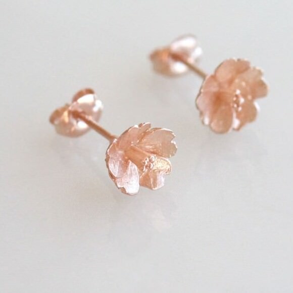 ateliermozu さくらのピアス【ピンクゴールド】